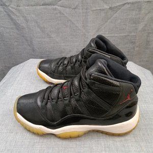 %Nike Air Jordan XI 11 Retro 72-10 Black/Red GS Size 5.5Y Sneakers / AJ 23